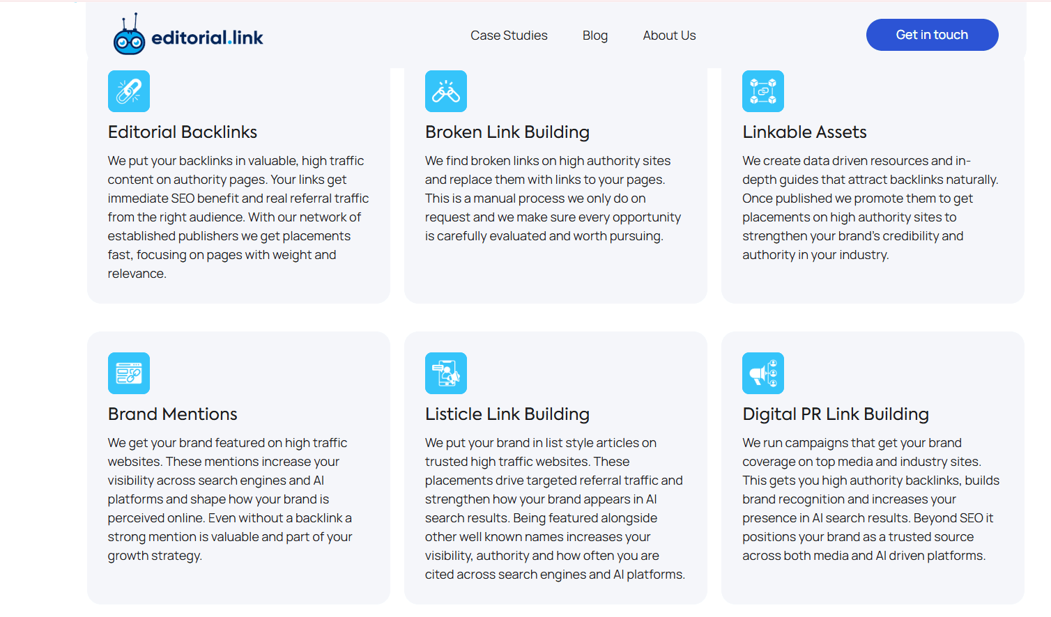 Editorial.Link listicle link building services